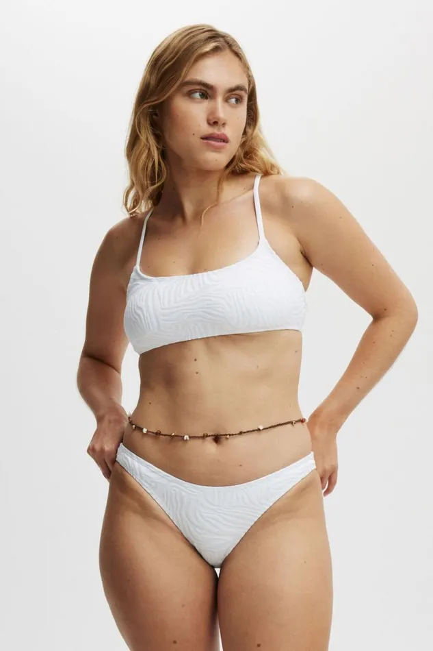 Full Bikini Bottom White Jacquard Women Cotton On Bikinis Full Bikini Bottom White Jacquard Women Cotton On Bikinis