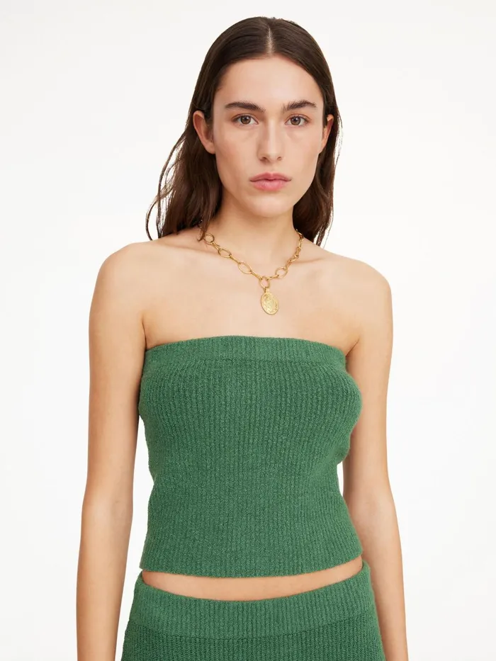 Giovania Bandeau Top Comfrey Women By Malene Birger Knitwear