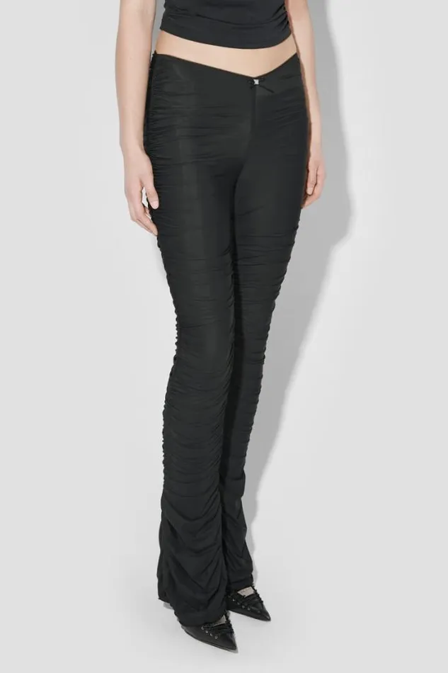 Godet Ruched Trousers Black Women MISBHV Trousers