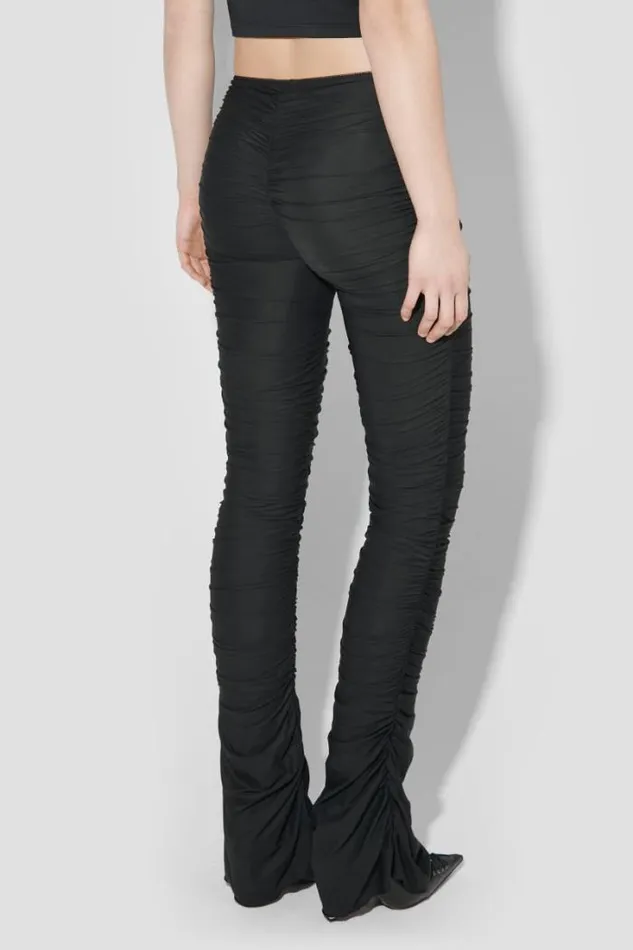 Godet Ruched Trousers Black Women MISBHV Trousers