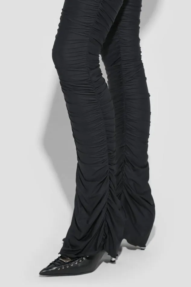 Godet Ruched Trousers Black Women MISBHV Trousers