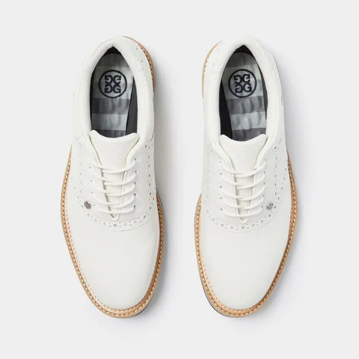 Golf Shoes Men GFORE GALLIVANTER PEBBLE LEATHER SADDLE GOLF SHOE Snowtwilight Golf Shoes Men GFORE GALLIVANTER PEBBLE LEATHER SADDLE GOLF SHOE Snowtwilight