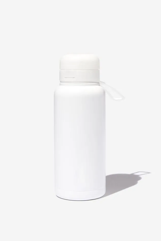 Grab And Go Drink Bottle 1L White Women Cotton On Accessories
