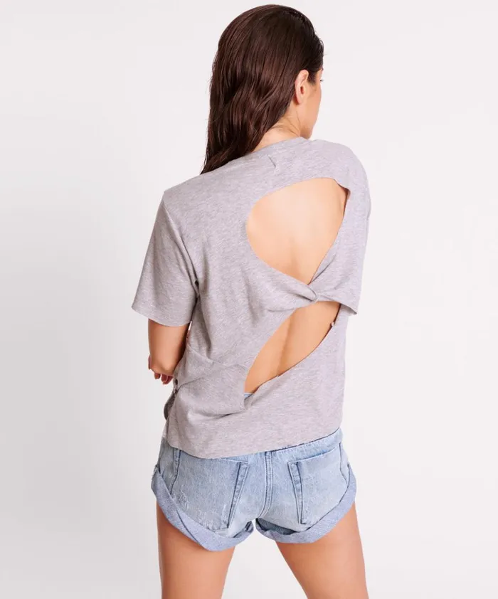 GREY MARLE LUCKY 8 BOYFRIEND TEE Women One Teaspoon Tees and Tanks
