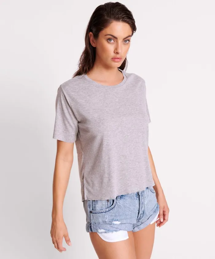 GREY MARLE LUCKY 8 BOYFRIEND TEE Women One Teaspoon Tees and Tanks