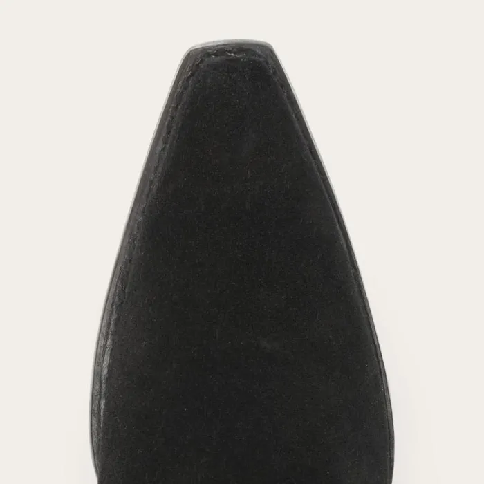 Halle Suede Fringe Side Zip Boot Black Women Stetson Western
