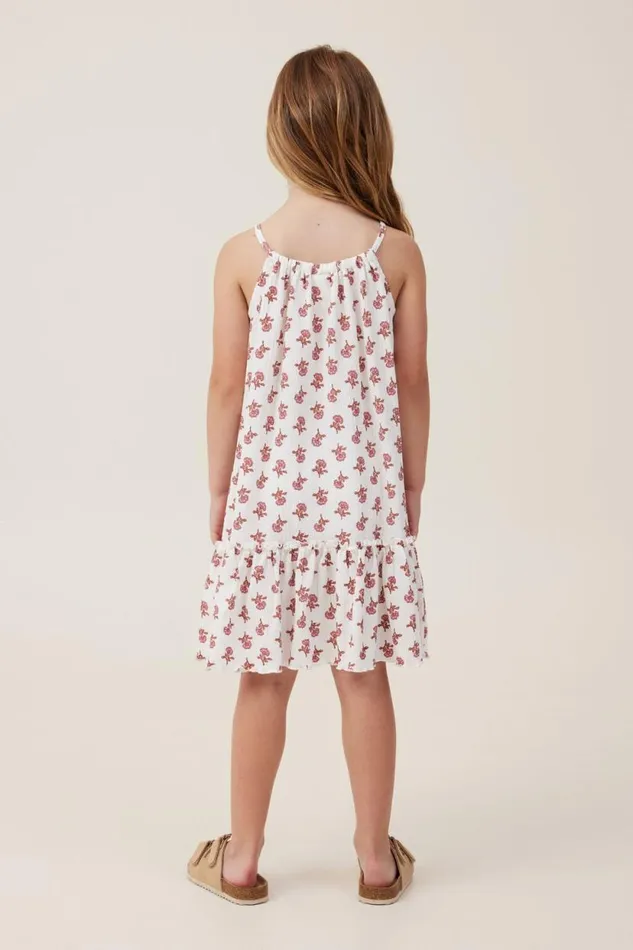 Hallie Tiered Dress Vanillamaeve Flower Stamp Girls Cotton On Dresses