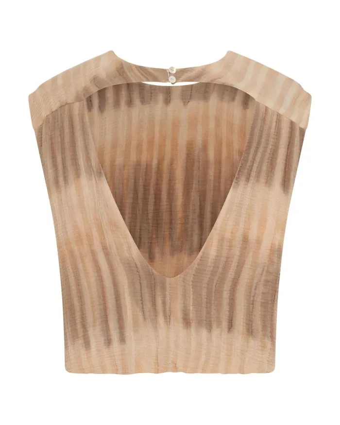 HAND DYED BACKLESS BUBBLE TOP Women One Teaspoon Tops HAND DYED BACKLESS BUBBLE TOP Women One Teaspoon Tops