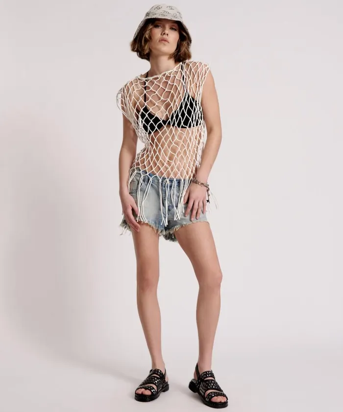 HAND KNOTTED CASTAWAY TOP Women One Teaspoon Tops