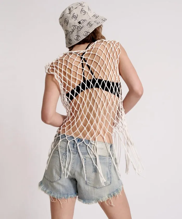 HAND KNOTTED CASTAWAY TOP Women One Teaspoon Tops HAND KNOTTED CASTAWAY TOP Women One Teaspoon Tops