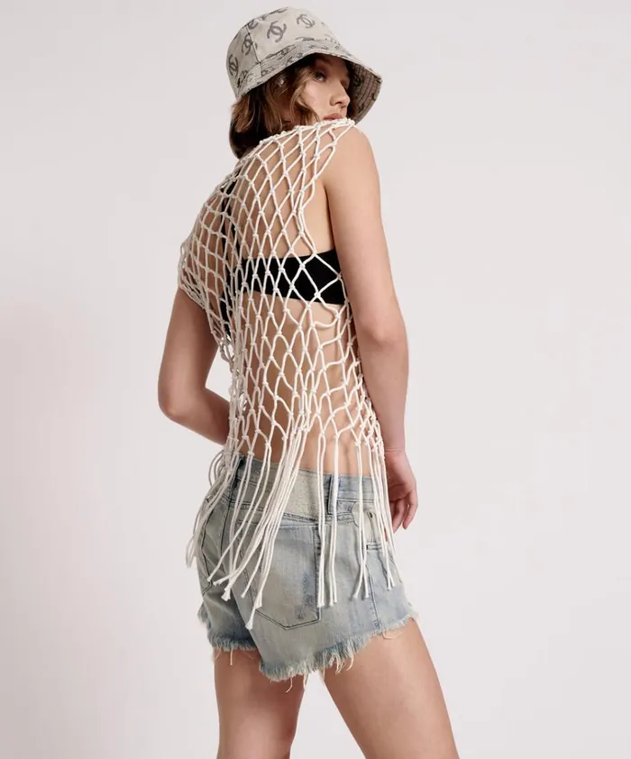 HAND KNOTTED CASTAWAY TOP Women One Teaspoon Tops HAND KNOTTED CASTAWAY TOP Women One Teaspoon Tops