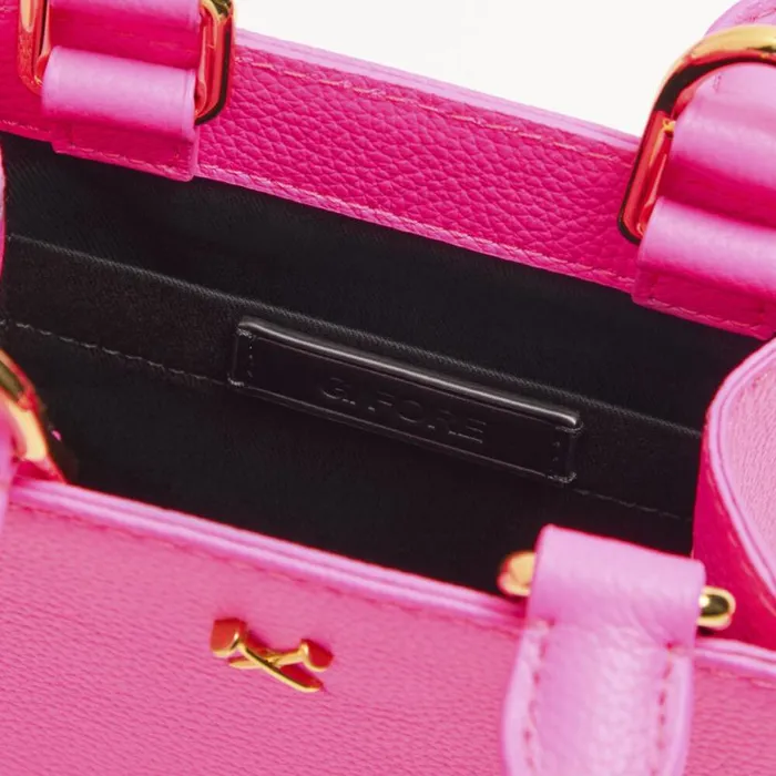 Handbags and Luggage Women GFORE METAL TEES LEATHER MINI TOTE Knockout Pink Handbags and Luggage Women GFORE METAL TEES LEATHER MINI TOTE Knockout Pink