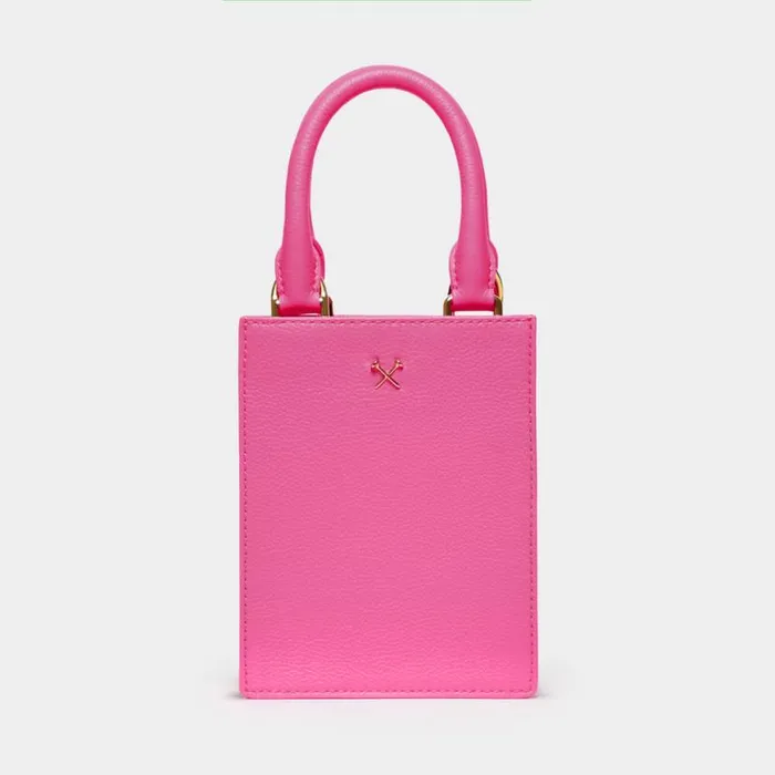 Handbags and Luggage Women GFORE METAL TEES LEATHER MINI TOTE Knockout Pink Handbags and Luggage Women GFORE METAL TEES LEATHER MINI TOTE Knockout Pink