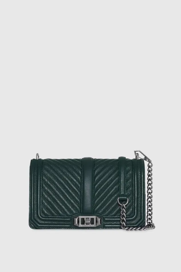 Handbags Crossbody Bags Rebecca Minkoff Chevron Quilted Love Crossbody Deep Jadegunmetal Handbags Crossbody Bags Rebecca Minkoff Chevron Quilted Love Crossbody Deep Jadegunmetal