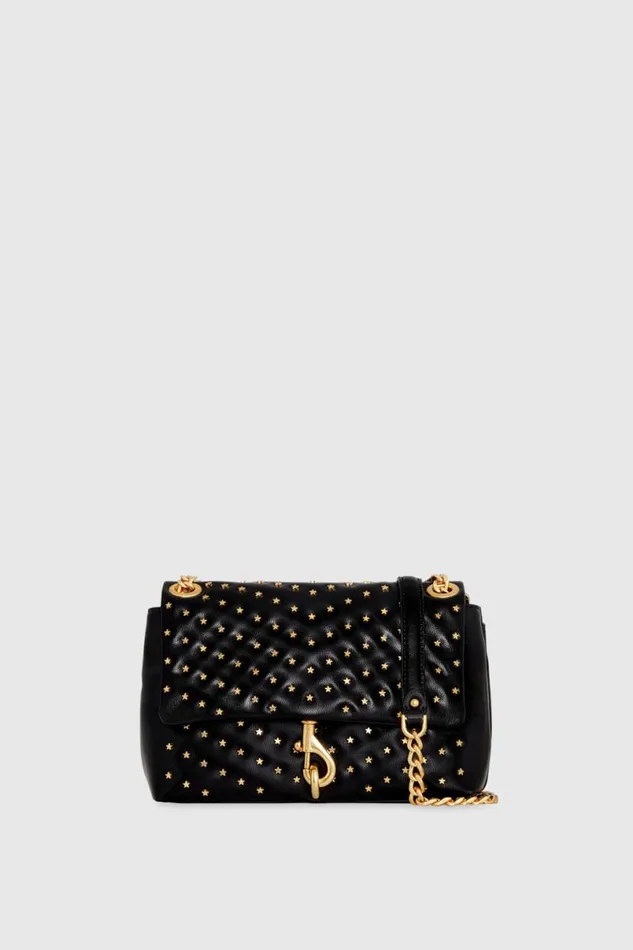 Handbags Crossbody Bags Rebecca Minkoff Edie Crossbody With Star Studs Black