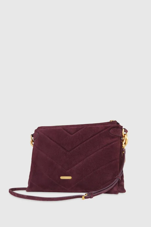 Handbags Crossbody Bags Rebecca Minkoff Edie Maxi Crossbody Garnet