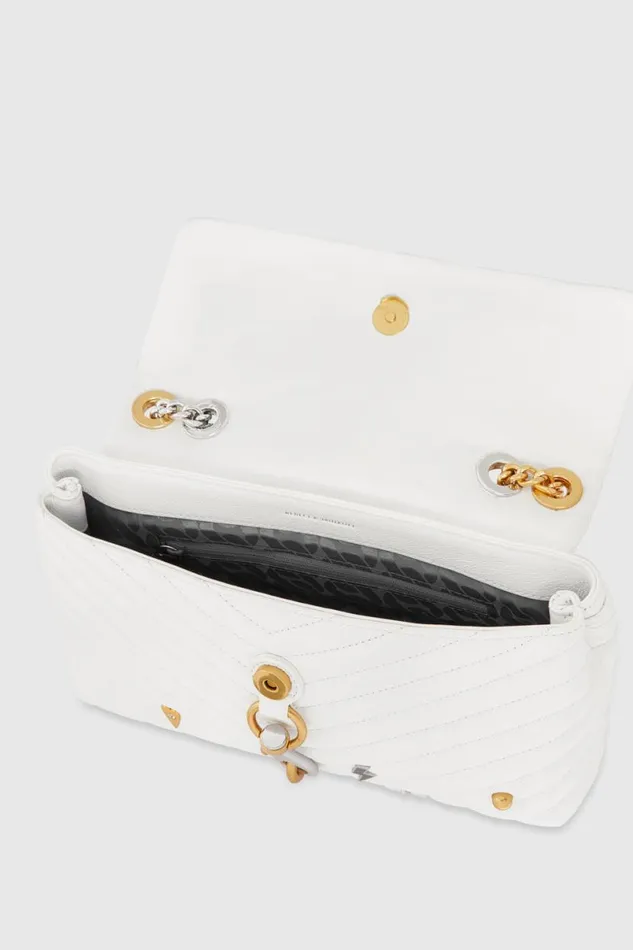 Handbags Crossbody Bags Rebecca Minkoff Edie Medium Crossbody With Celestial Studs Paper