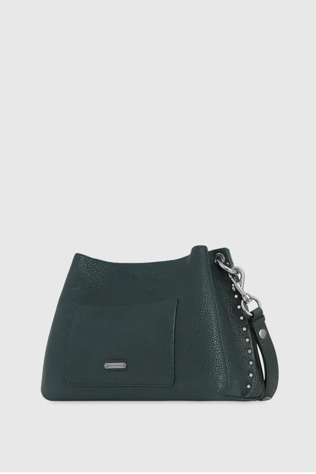 Handbags Shoulder Bags Rebecca Minkoff Darren EW Shoulder Bag Deep Jadegunmetal Handbags Shoulder Bags Rebecca Minkoff Darren EW Shoulder Bag Deep Jadegunmetal
