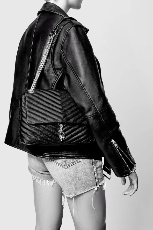 Handbags Shoulder Bags Rebecca Minkoff Edie Flap Shoulder Bag Blackantique Brass Handbags Shoulder Bags Rebecca Minkoff Edie Flap Shoulder Bag Blackantique Brass
