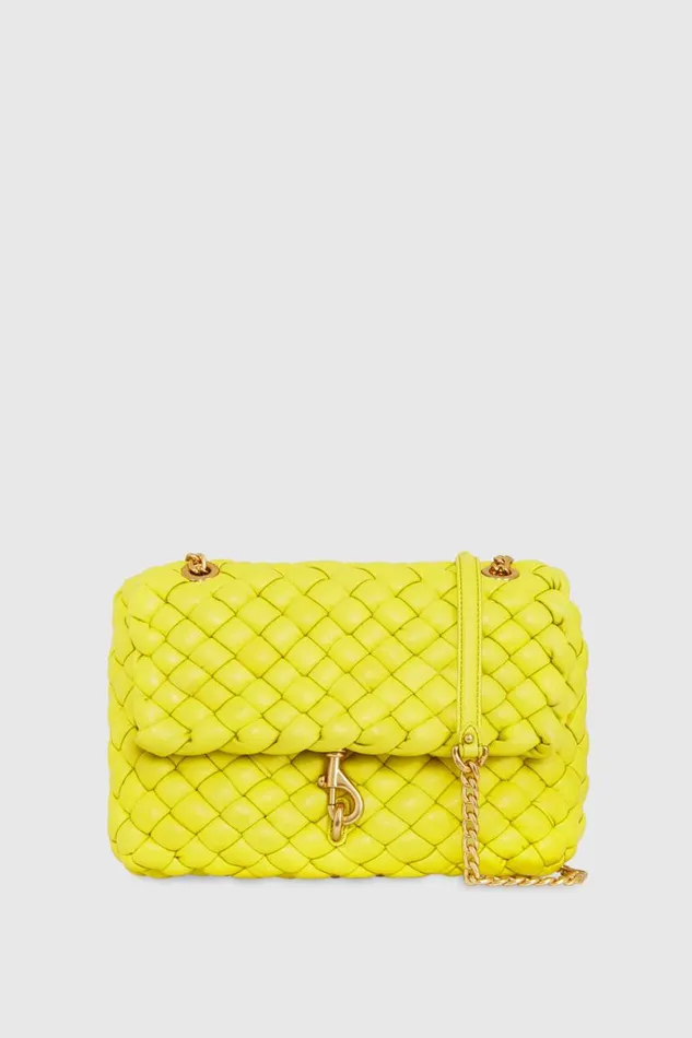 Handbags Shoulder Bags Rebecca Minkoff Edie Woven Shoulder Bag Citronantique Brass Handbags Shoulder Bags Rebecca Minkoff Edie Woven Shoulder Bag Citronantique Brass