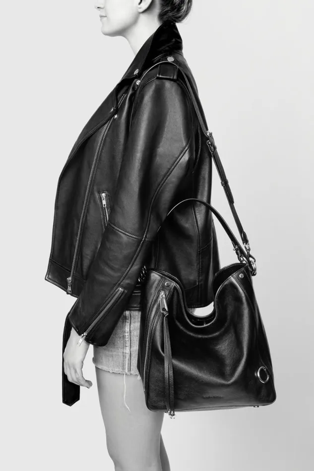 Handbags Shoulder Bags Rebecca Minkoff MAB Hobo Midnightblack Shellac