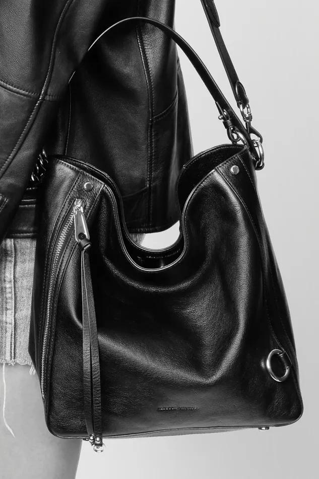 Handbags Shoulder Bags Rebecca Minkoff MAB Hobo Midnightblack Shellac