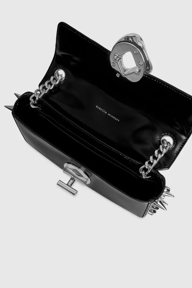 Handbags Shoulder Bags Rebecca Minkoff Punk G Small Chain Shoulder Bag Blacksilver Handbags Shoulder Bags Rebecca Minkoff Punk G Small Chain Shoulder Bag Blacksilver