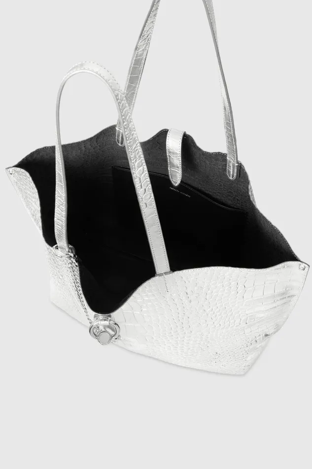 Handbags Tote Bags Rebecca Minkoff Megan Soft Large Tote Argento