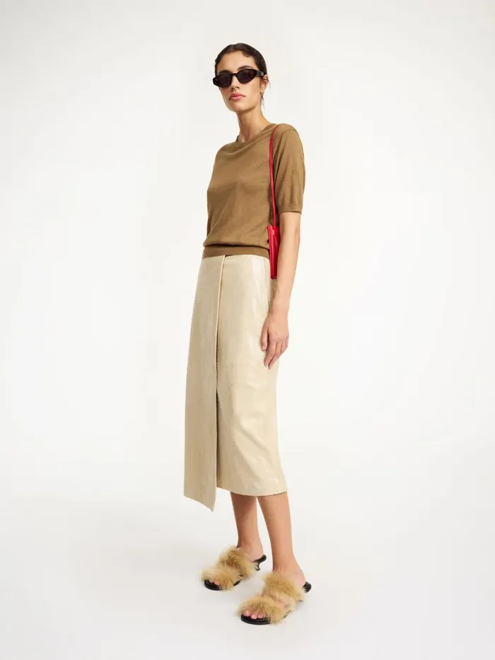 Hannas Leather Skirt Nomad Women By Malene Birger Skirts