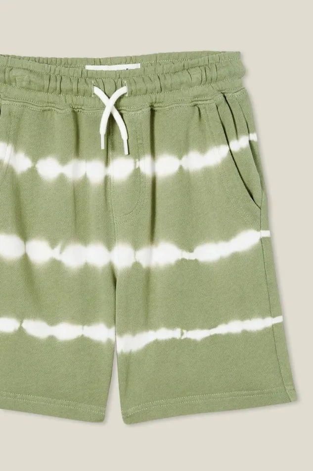 Harlow Longline Fleece Short Deep Sagevanilla Tie Dye Boys Cotton On Shorts
