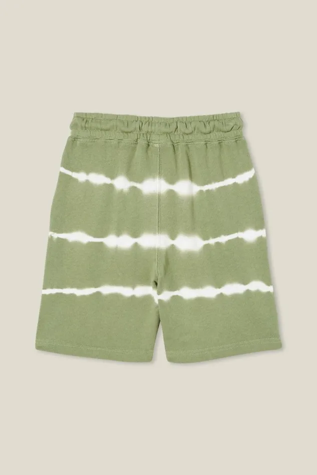 Harlow Longline Fleece Short Deep Sagevanilla Tie Dye Boys Cotton On Shorts