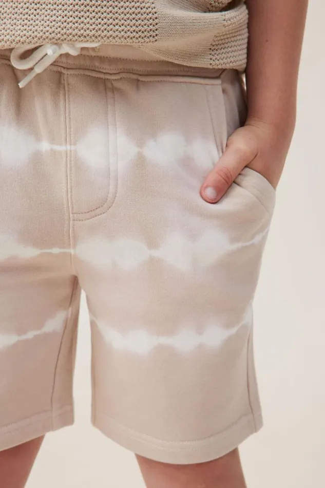 Harlow Longline Fleece Short Rainy Dayvanilla Tie Dye Boys Cotton On Shorts