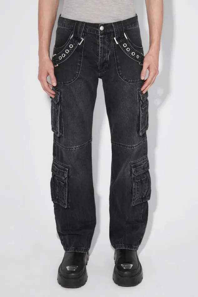 Harness Cargo Trousers Black Men MISBHV Trousers