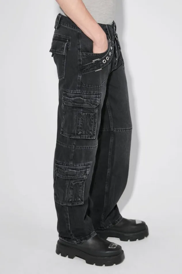 Harness Cargo Trousers Black Men MISBHV Trousers
