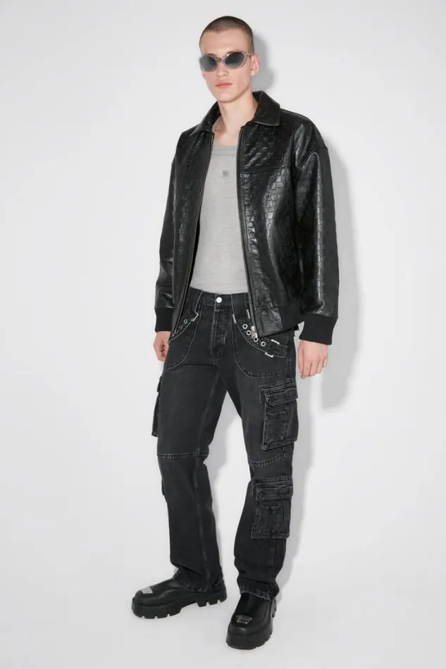 Harness Cargo Trousers Black Men MISBHV Trousers