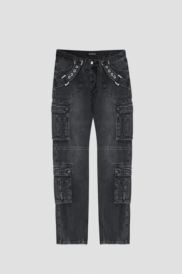 Harness Cargo Trousers Black Men MISBHV Trousers