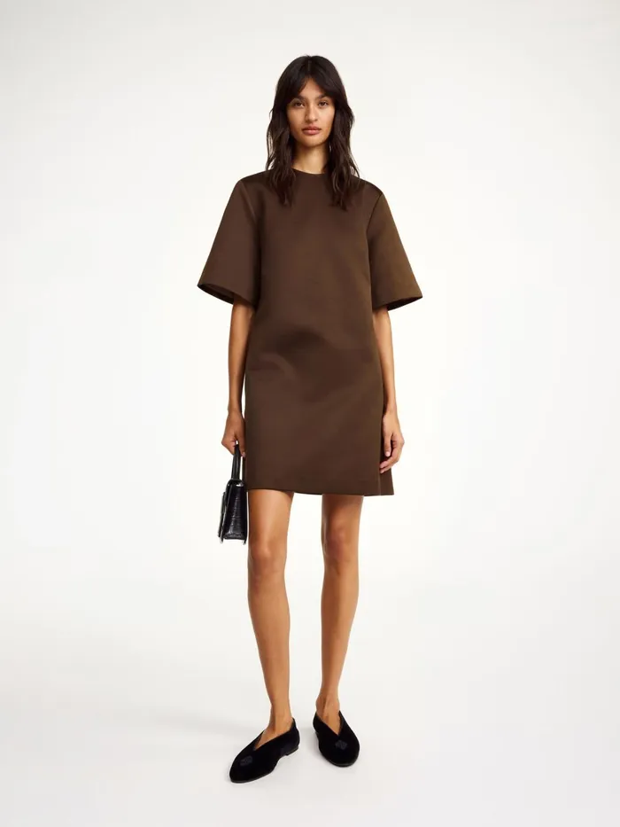 Harperz Mini Dress Dark Mahogany Women By Malene Birger Dresses
