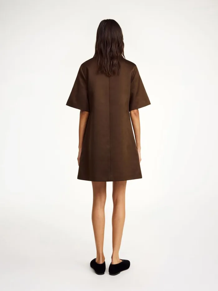 Harperz Mini Dress Dark Mahogany Women By Malene Birger Dresses