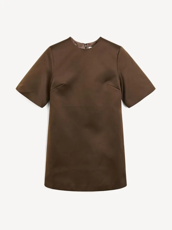 Harperz Mini Dress Dark Mahogany Women By Malene Birger Dresses