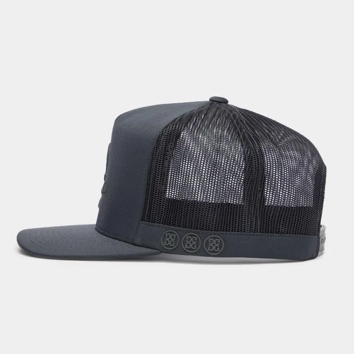 Hats Men GFORE MONOCHROME SKULL and TEES INTERLOCK KNIT TALL TRUCKER HAT Charcoal Hats Men GFORE MONOCHROME SKULL and TEES INTERLOCK KNIT TALL TRUCKER HAT Charcoal