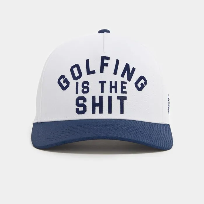 Hats MenWomen GFORE GOLFING IS THE SHT STRETCH TWILL SNAPBACK HAT Snow Hats MenWomen GFORE GOLFING IS THE SHT STRETCH TWILL SNAPBACK HAT Snow