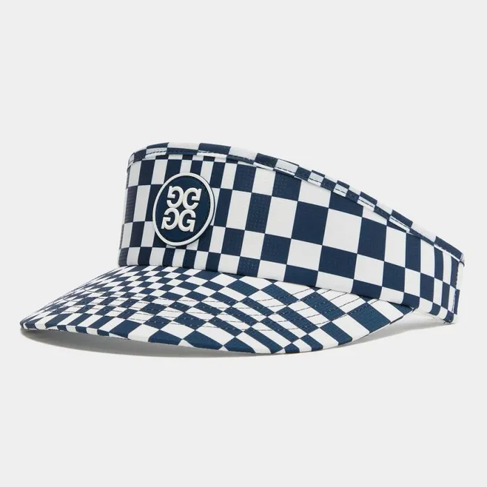 Hats Women GFORE DISTORTED CHECK RIPSTOP VISOR Twilight