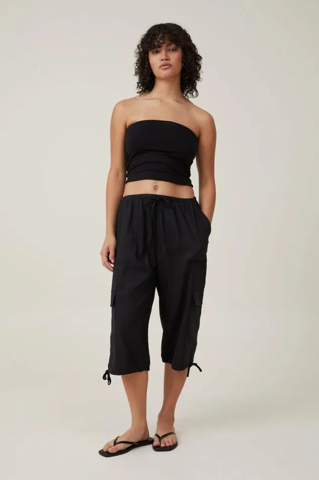 Haven Capri Pant Black Women Cotton On Pants