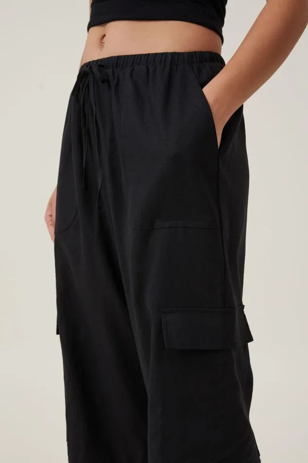 Haven Capri Pant Black Women Cotton On Pants