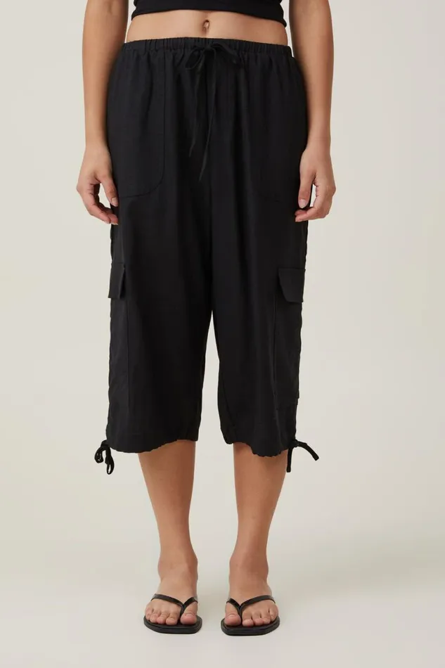 Haven Capri Pant Black Women Cotton On Pants