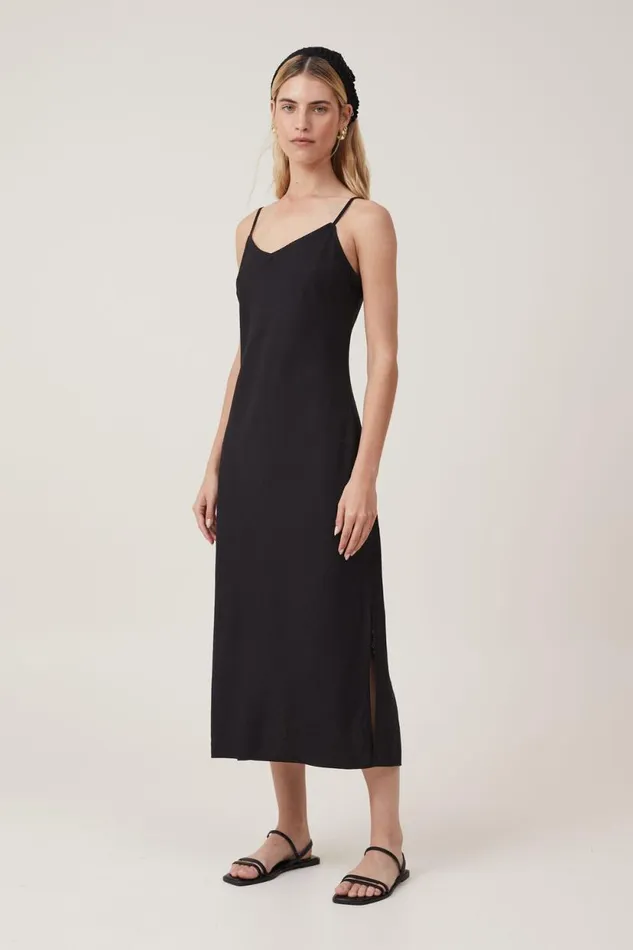 Haven Slip Midi Dress Black Women Cotton On Dresses
