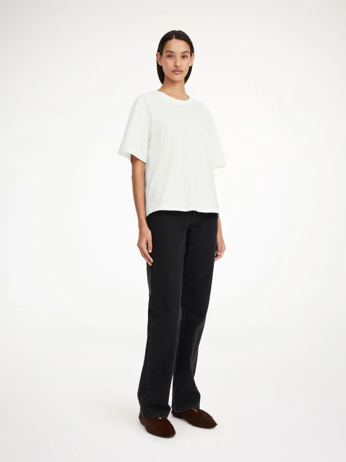 Hedil TShirt Soft White Women By Malene Birger Tops and Blouses