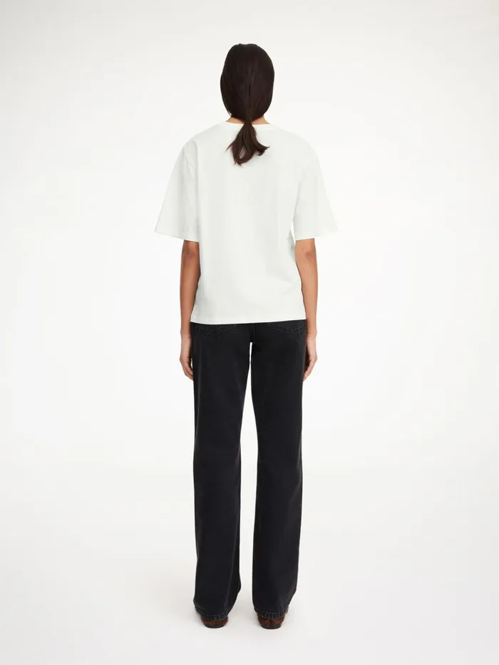 Hedil TShirt Soft White Women By Malene Birger Tops and Blouses