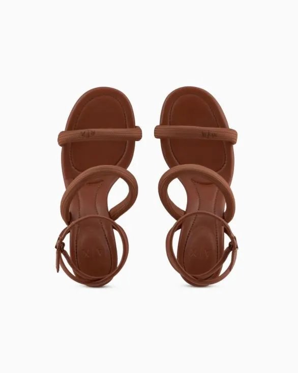 Heeled Sandals With Straps Brown Women Armani Sandals Heeled Sandals With Straps Brown Women Armani Sandals