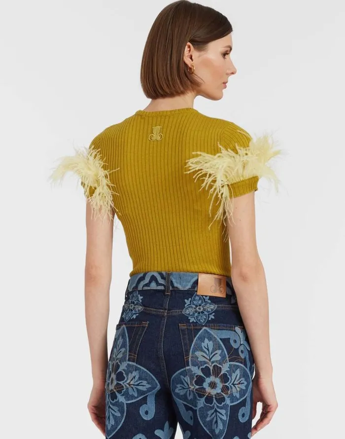 High Kick Tee Lime Women La Double J Knitwear High Kick Tee Lime Women La Double J Knitwear